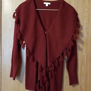New York & Company Tassel Sweater